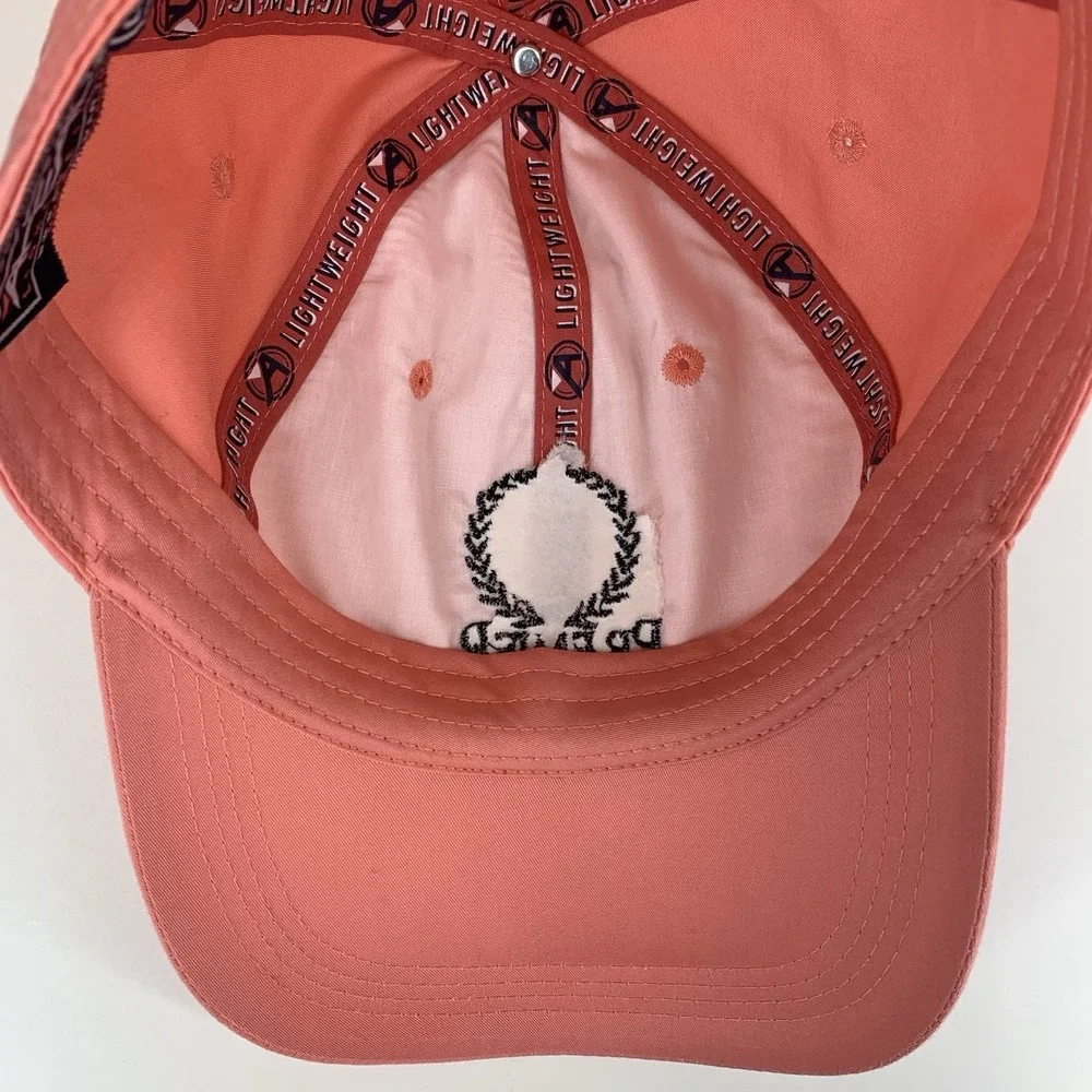 Premier Logo Hat Pink Light Weight Adjustable AHead Classic Cut Baseball Cap